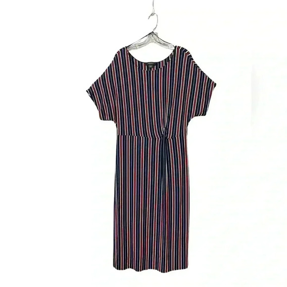 NWOT Addition Elle,  Plus-Size Striped Maxi Dress Casual Elegance, Size X - Picture 2 of 7